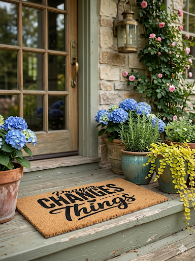 Prayer Changes Things Doormat