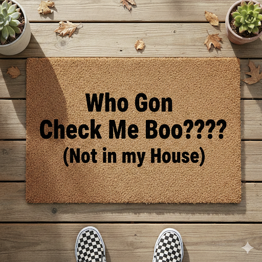 Who Gon Check Me Doormat