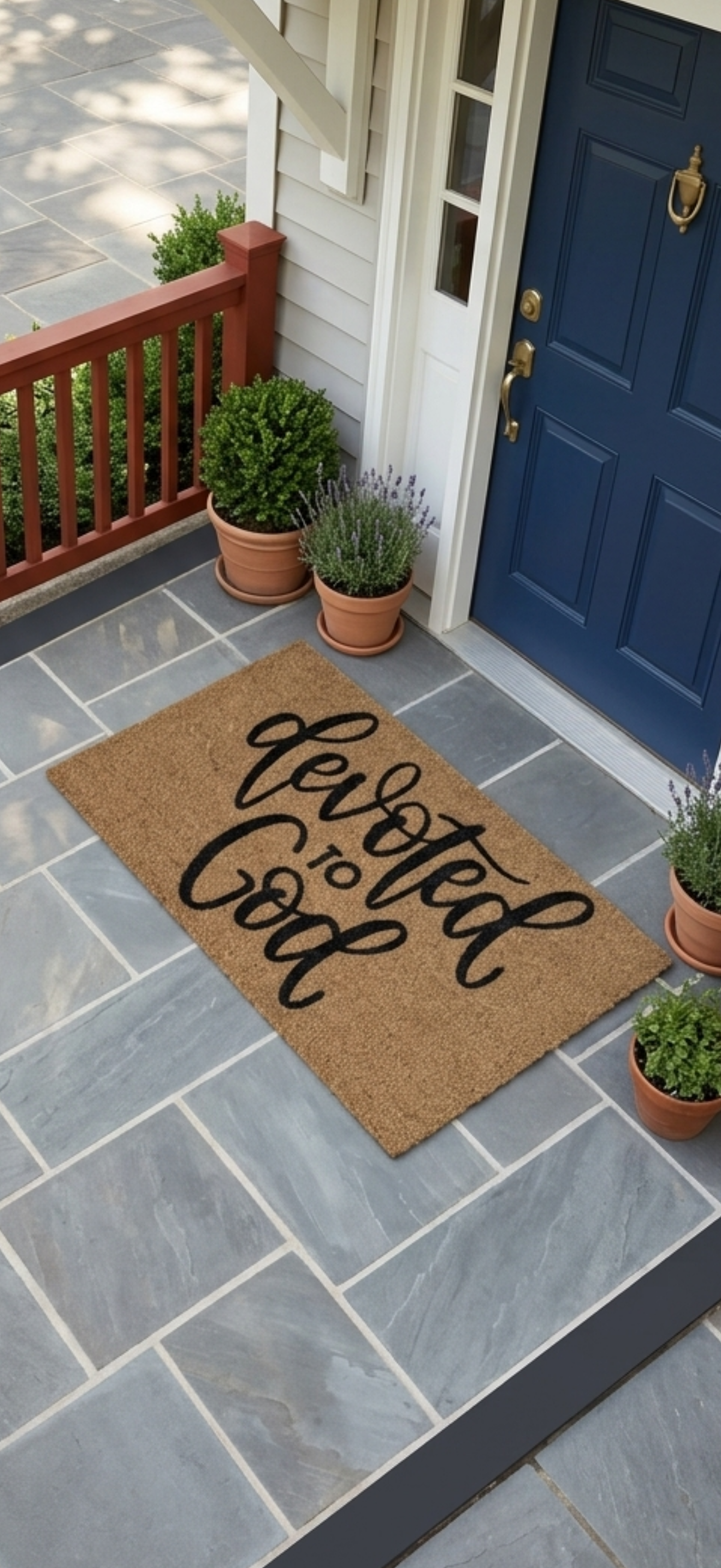 Devoted to God Doormat