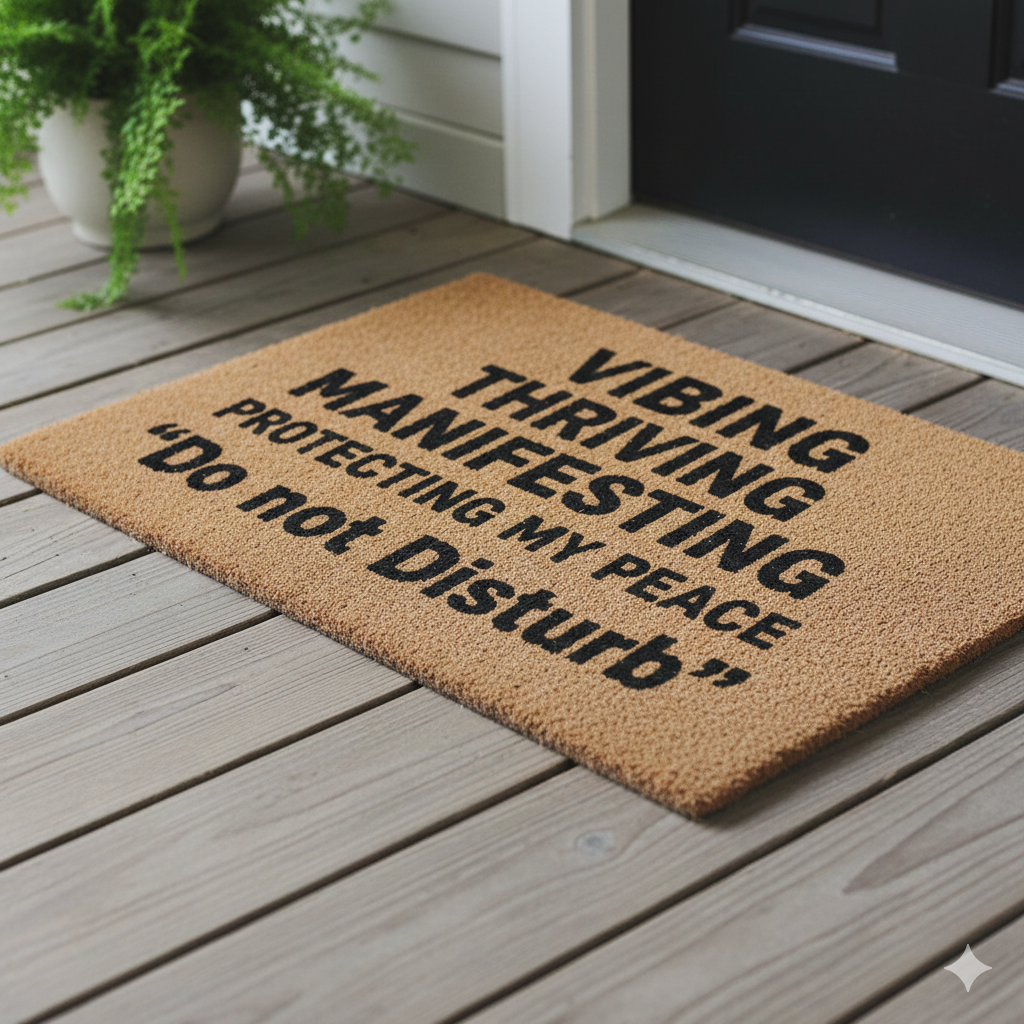 Vibing and Thriving Doormat