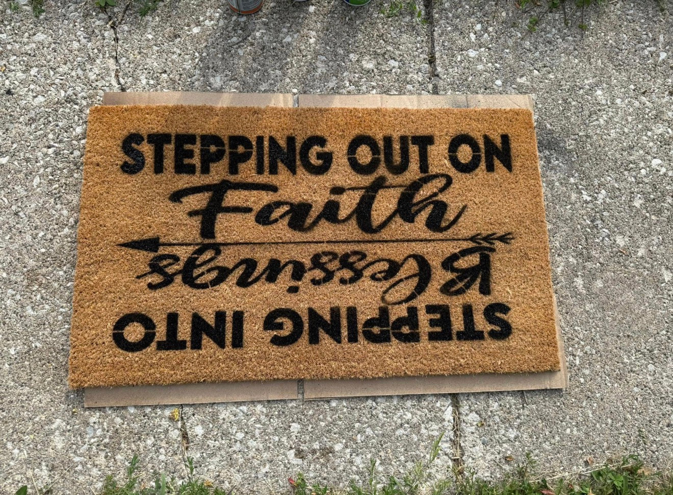 Stepping Out On Faith Doormat