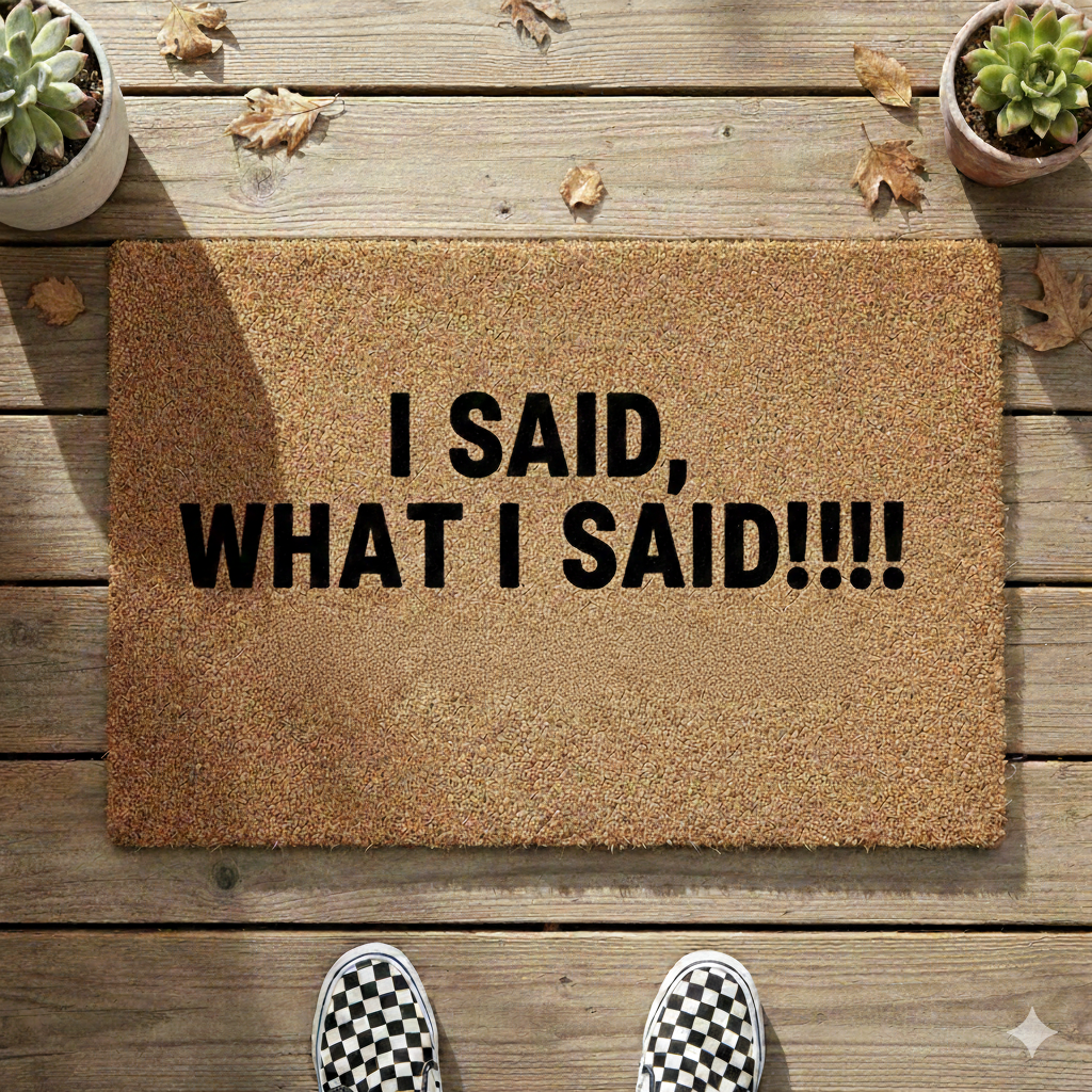 I Said What I Said Doormat