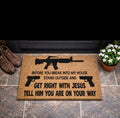 Get Right with Jesus Doormat