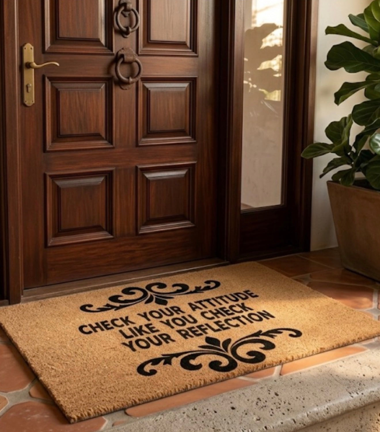Check Your Attitude Doormat