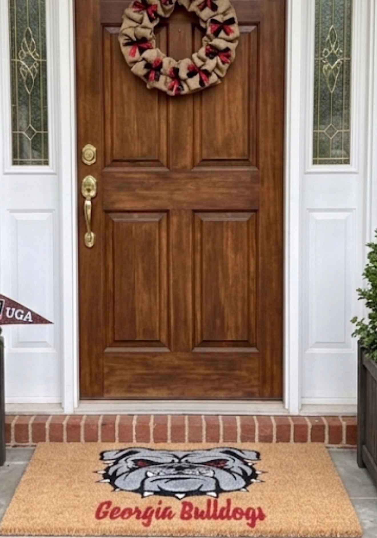 Georgia Bulldog Doormat (Colored)