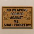 No Weapons Religious Doormat