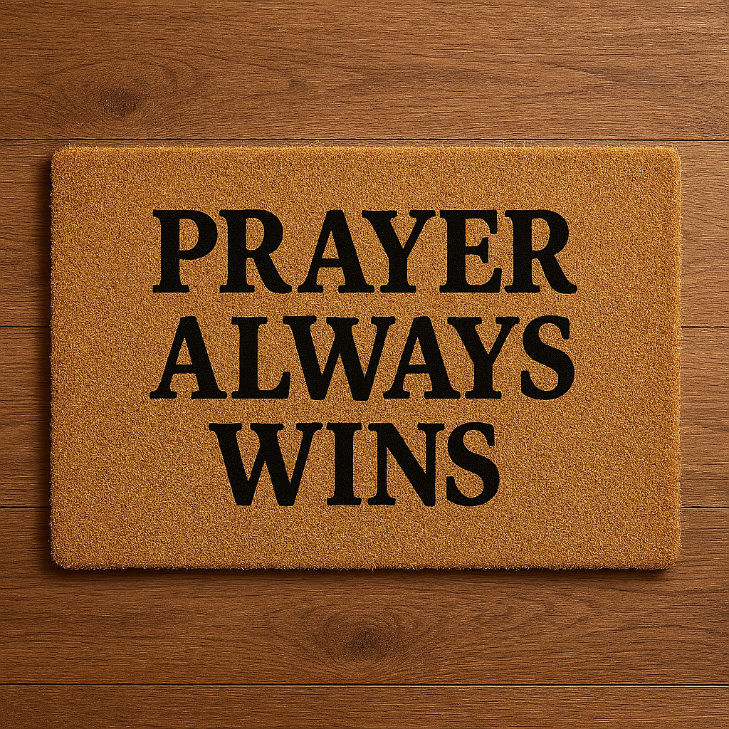 Prayer Always Wins Doormat