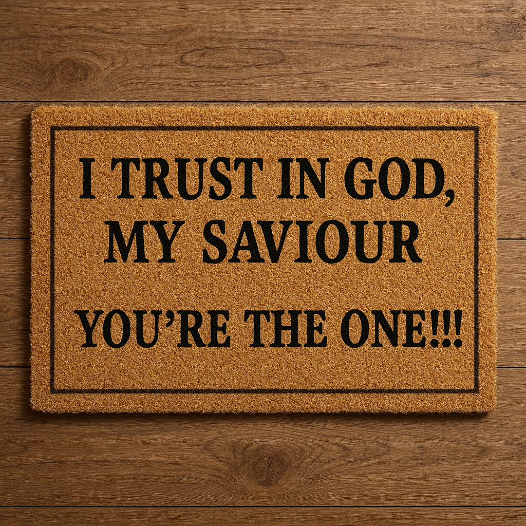 I Trust in God Doormat